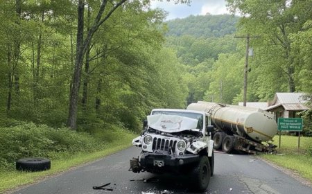 Driver Identified in Serious Highway Accident Involving Jeep Wrangler and Tanker Truck