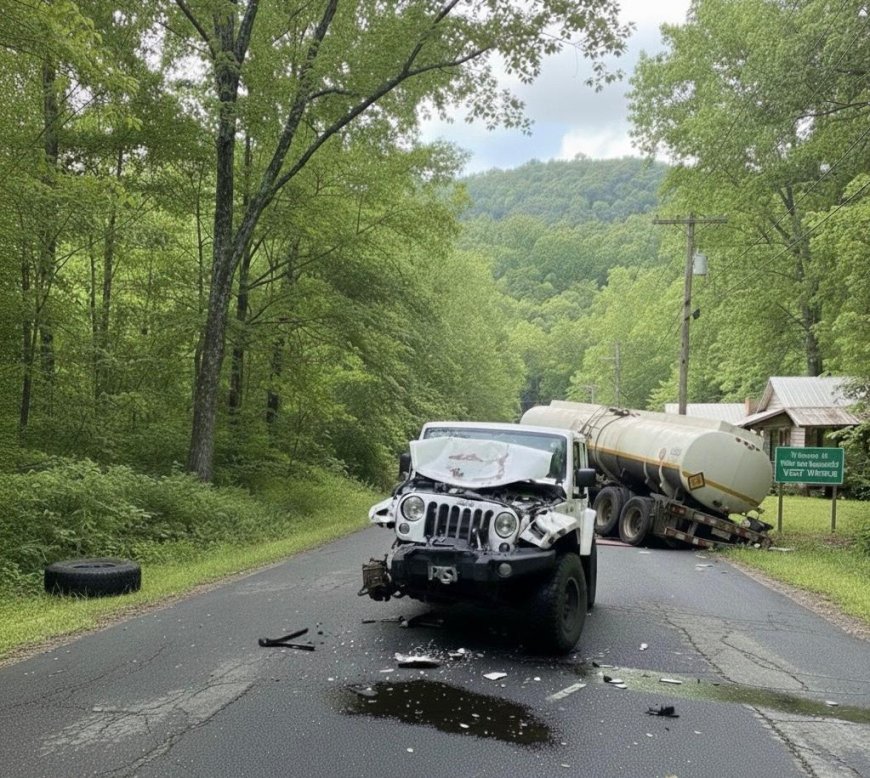 Driver Identified in Serious Highway Accident Involving Jeep Wrangler and Tanker Truck